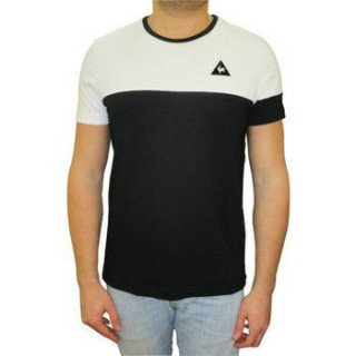 Vente Le Coq Sportif Tee Shirt Merrela Noir T-Shirts Manches Courtes Homme